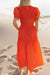 Beverley Kleid-Orange/Rot