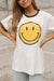 Camiseta con timbre Smiley-Marfil
