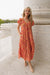 Kylie Dress-Orange Floral