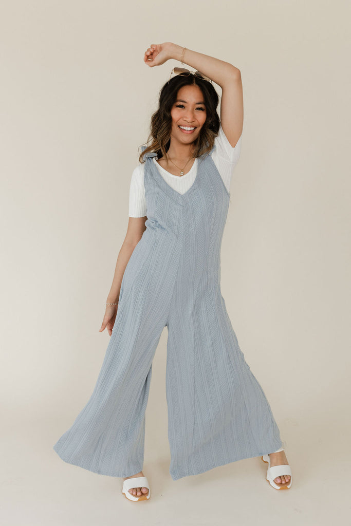 Kyra Overalls-Dusty Blue