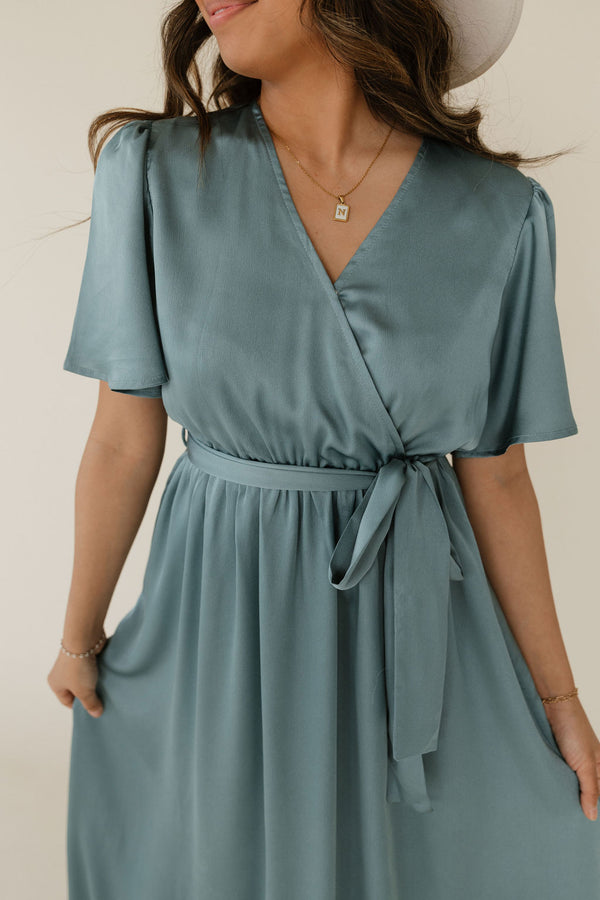 Angeline Dress-Pale Teal