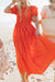 Beverley Dress-Orange/Red