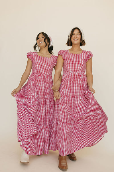 Roxie Dress-Red Gingham