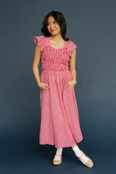 Penny Dress-Red Gingham