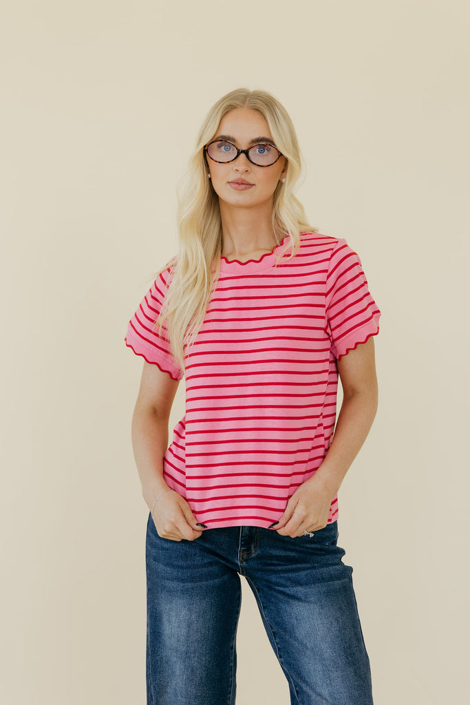 Mindi Top-Red/Pink