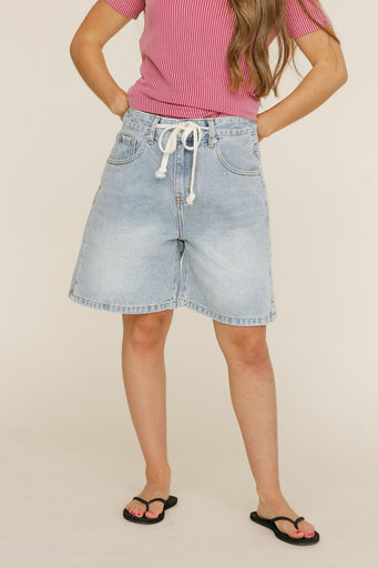 Brooklyn Shorts-Light Wash