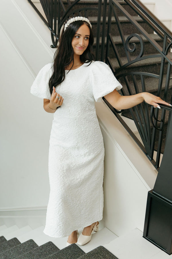 Wisteria Dress-White