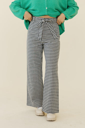 Danna Pants-Black Gingham