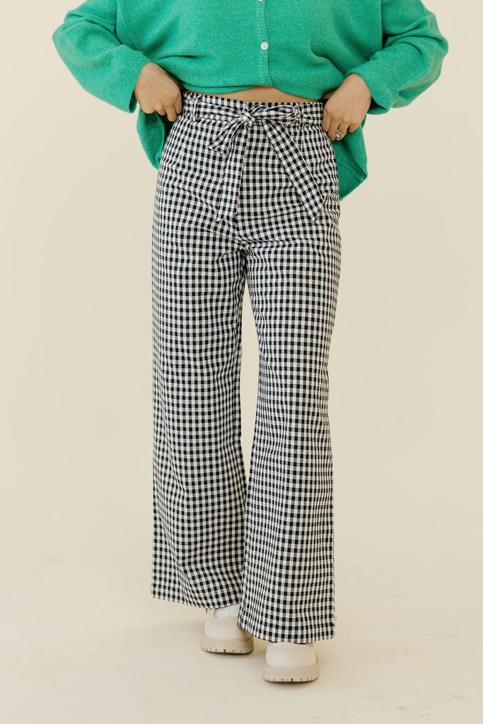 Danna Pants-Black Gingham