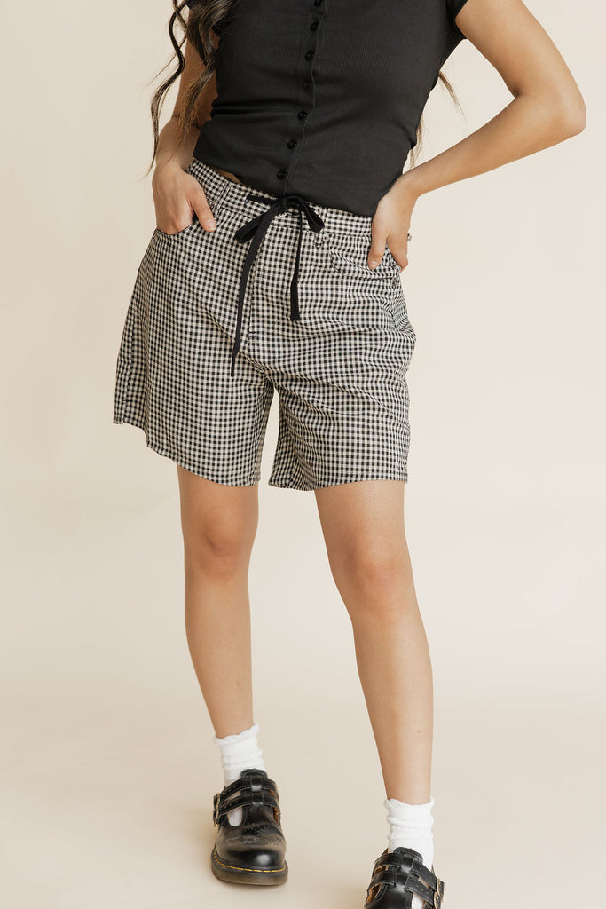 Reagan Shorts-Black/Taupe