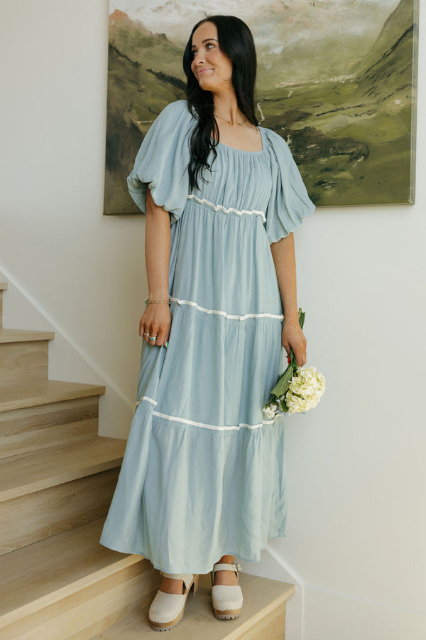 Mary Kate Dress-Light Blue