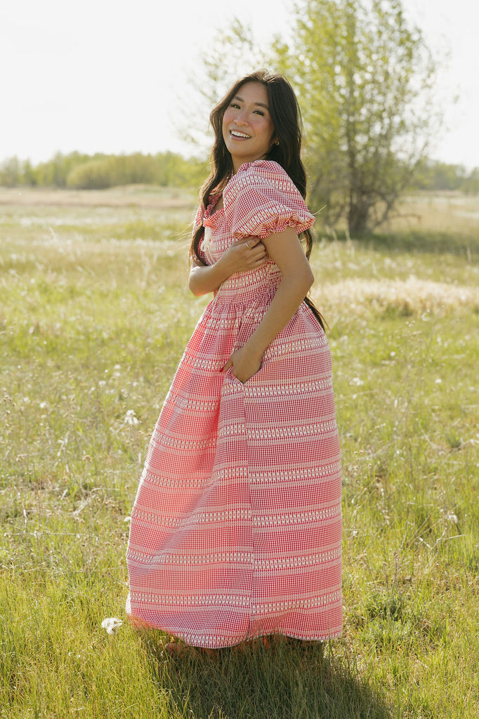 Jolene Dress-Red Gingham – Love Olive Co