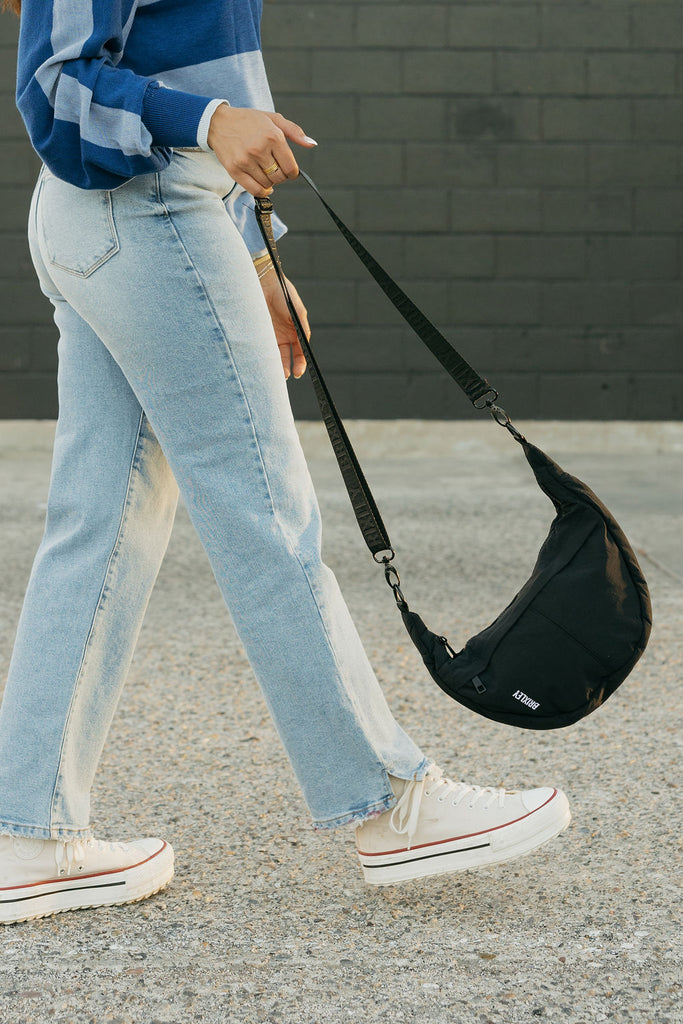Brixley Crescent Bag-Onyx – Love Olive Co