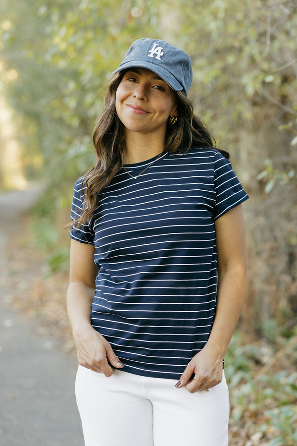 Must Have Tee-Navy Stripe