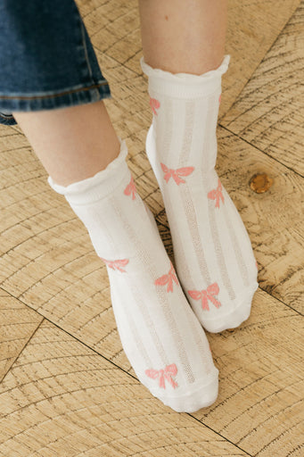 Clarice Socks-White