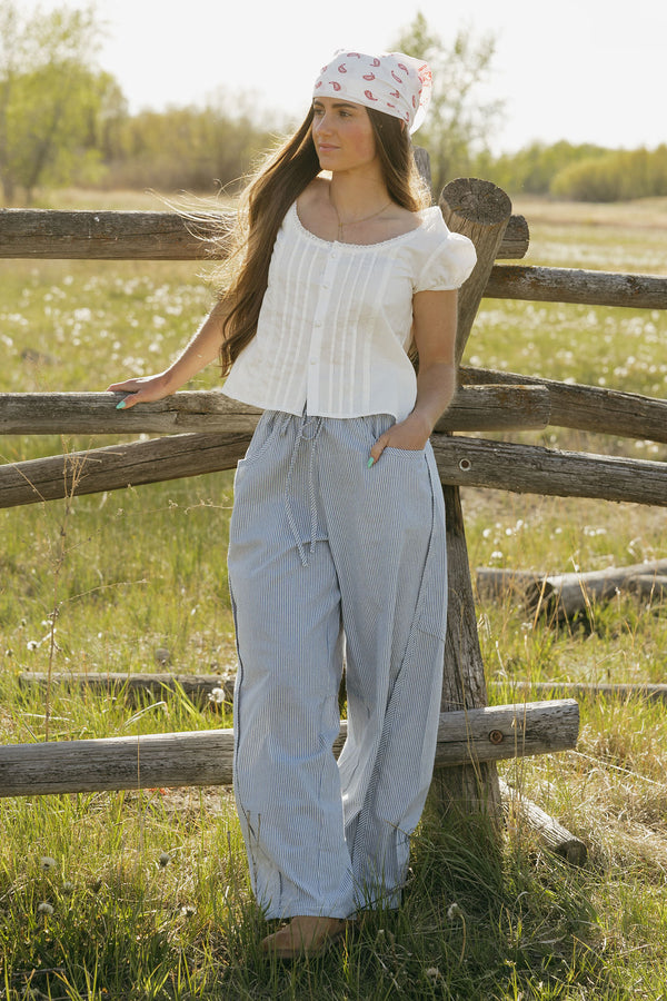 Quinn Pants-Blue Stripe
