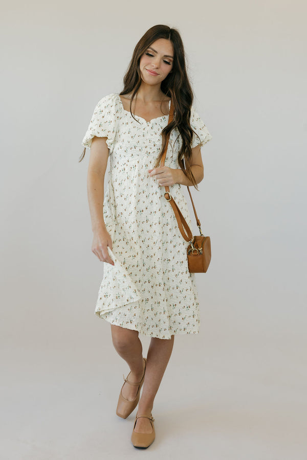 Annabelle Dress-Cream Floral