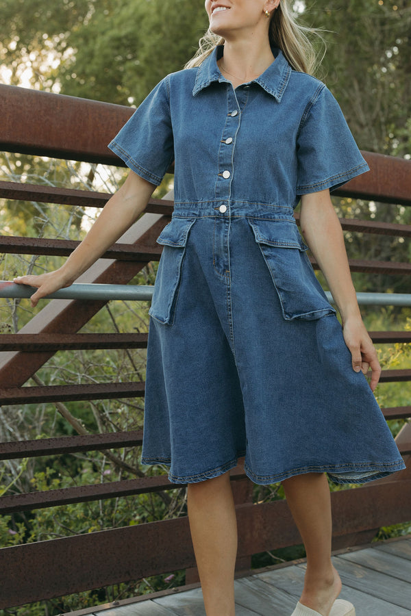 Hayes Dress-Denim