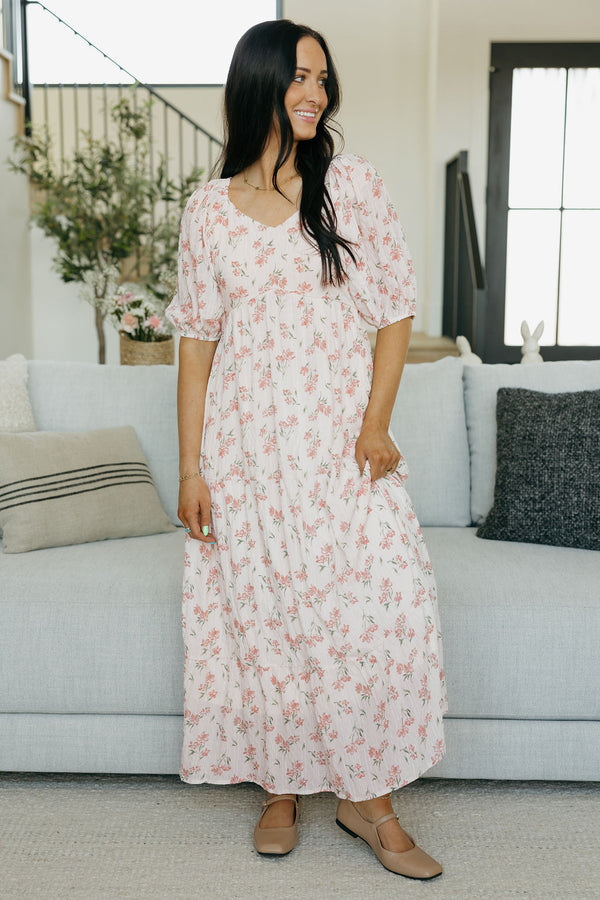 Meadow Dress-Blush Floral