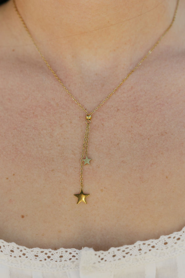 Shooting Star Necklace-Gold
