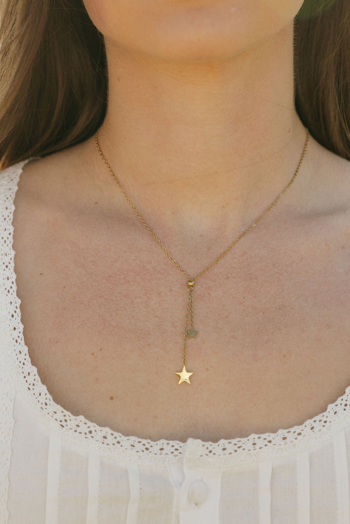 Shooting Star Necklace-Gold