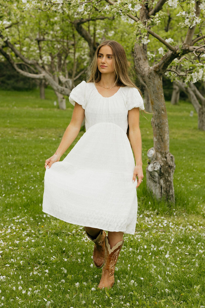 Carlie Dress-Ivory Love Olive Co Carlie Dress-Ivory Love Olive Co