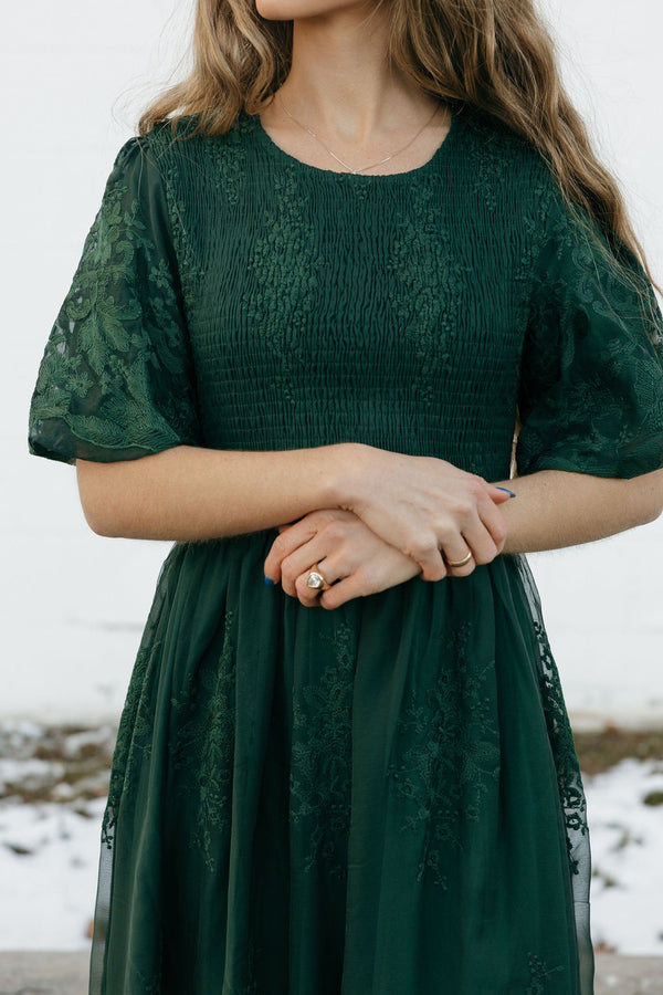 Alexandria Dress-Emerald