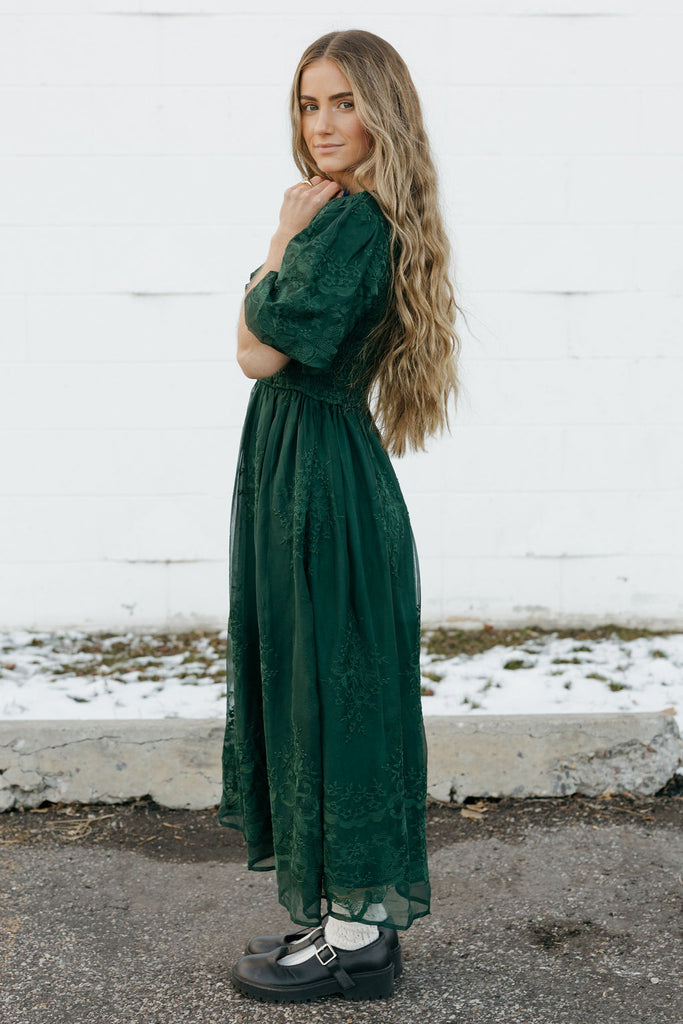 Alexandria Dress-Emerald