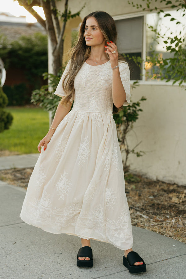 Julianne Dress-Champagne