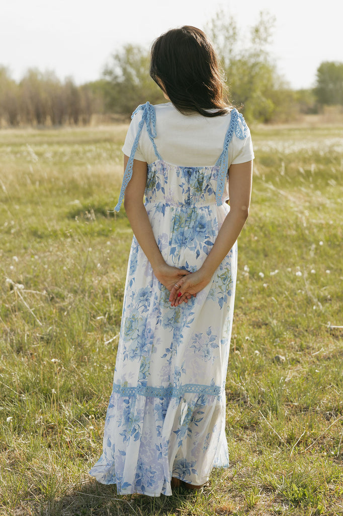 Savannah Dress-Blue Floral – Love Olive Co