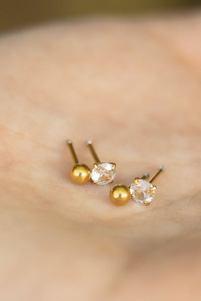 Carla Earring Set-Gold