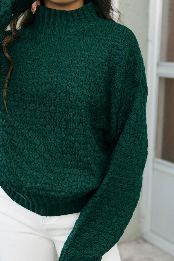 Aubree Sweater-Dark Green