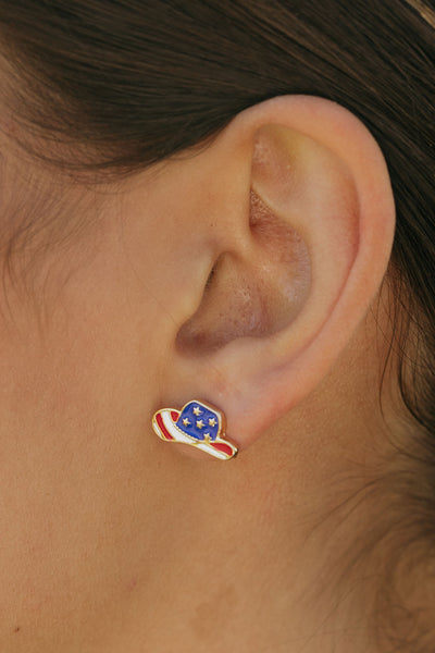 American Cowgirl Earring Set-Gold