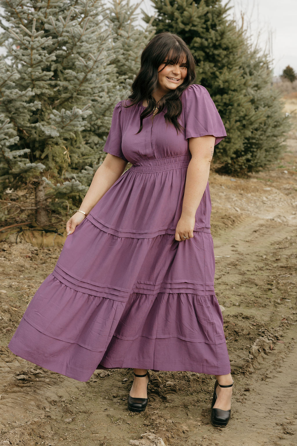 fitted lace wedding dress Caribbean Dress-Lilac XXS / Purple