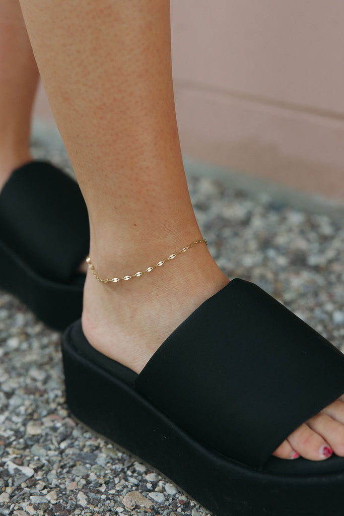 Cortina Anklet-Gold