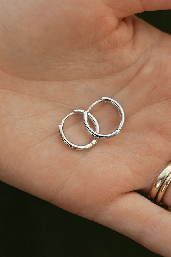 Taia Hoop Earrings-Sterling Silver