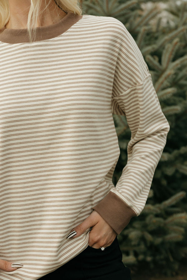 Russ Top-Cream/Brown