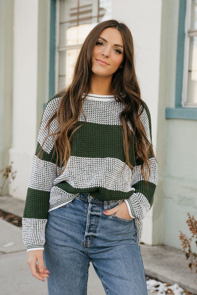 Josie Sweater-Hunter/Ivory