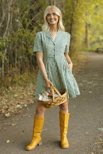 Greta Dress-Green Love Olive Co Greta Dress-Green Love Olive Co