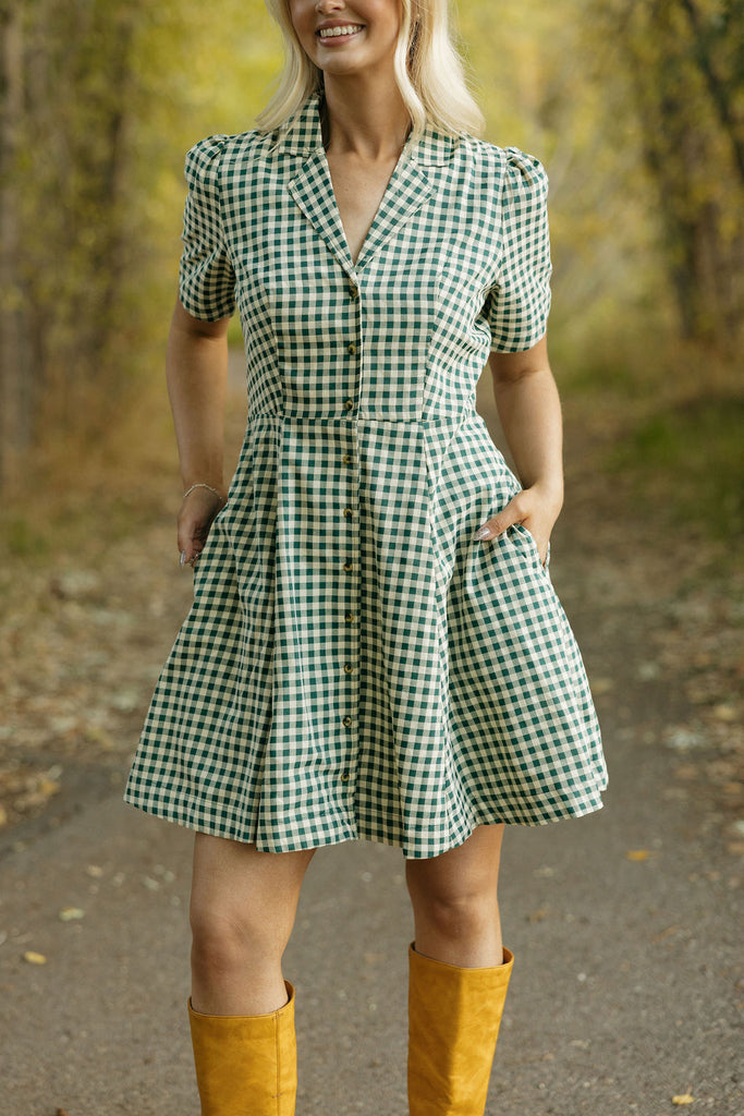 olive green pattern dress Zenana Cami Mini Dress with Built-in Romper Liner – Charming Charlie main image 0