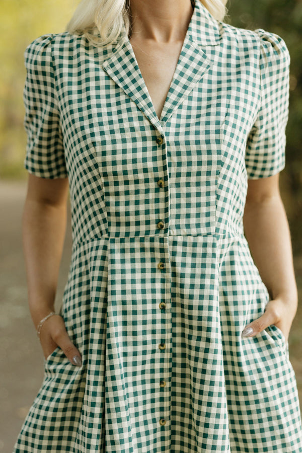 Greta Dress-Green