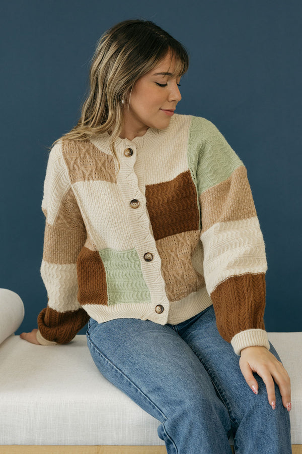 Hazel Cardigan-Oatmeal