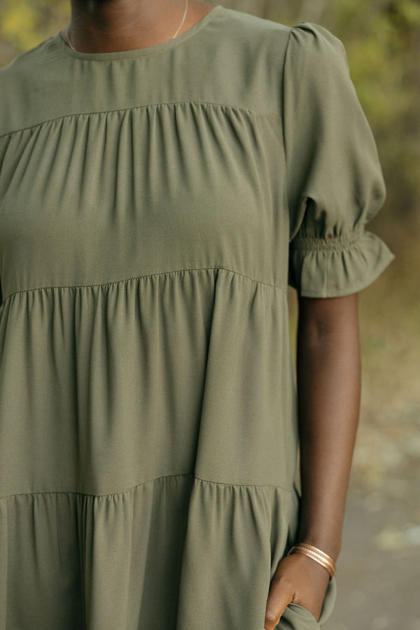 Faith Dress-Olive