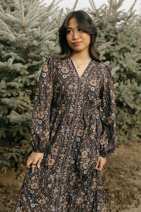 Lyndsie Dress-Black Multi