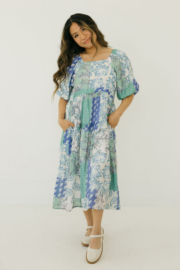 Jensyn Dress-Blue Multi