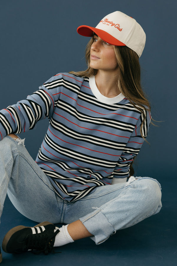 Russ Top-Periwinkle Multi