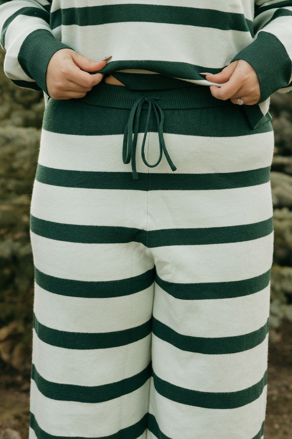 Harmony Sweater Pants-Hunter/Sage