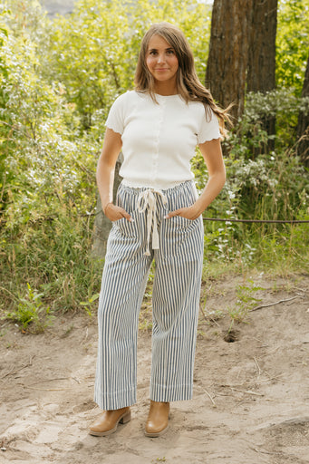 Austin Pants-Blue Stripe