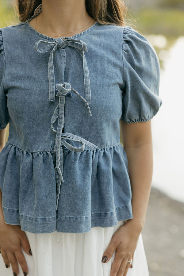 Maddie Top-Denim