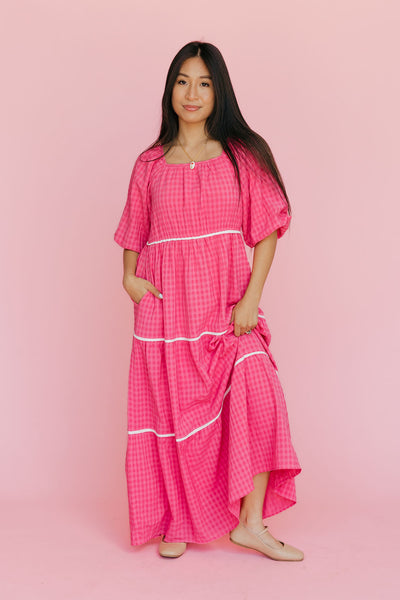 Valerie Dress-Hot Pink